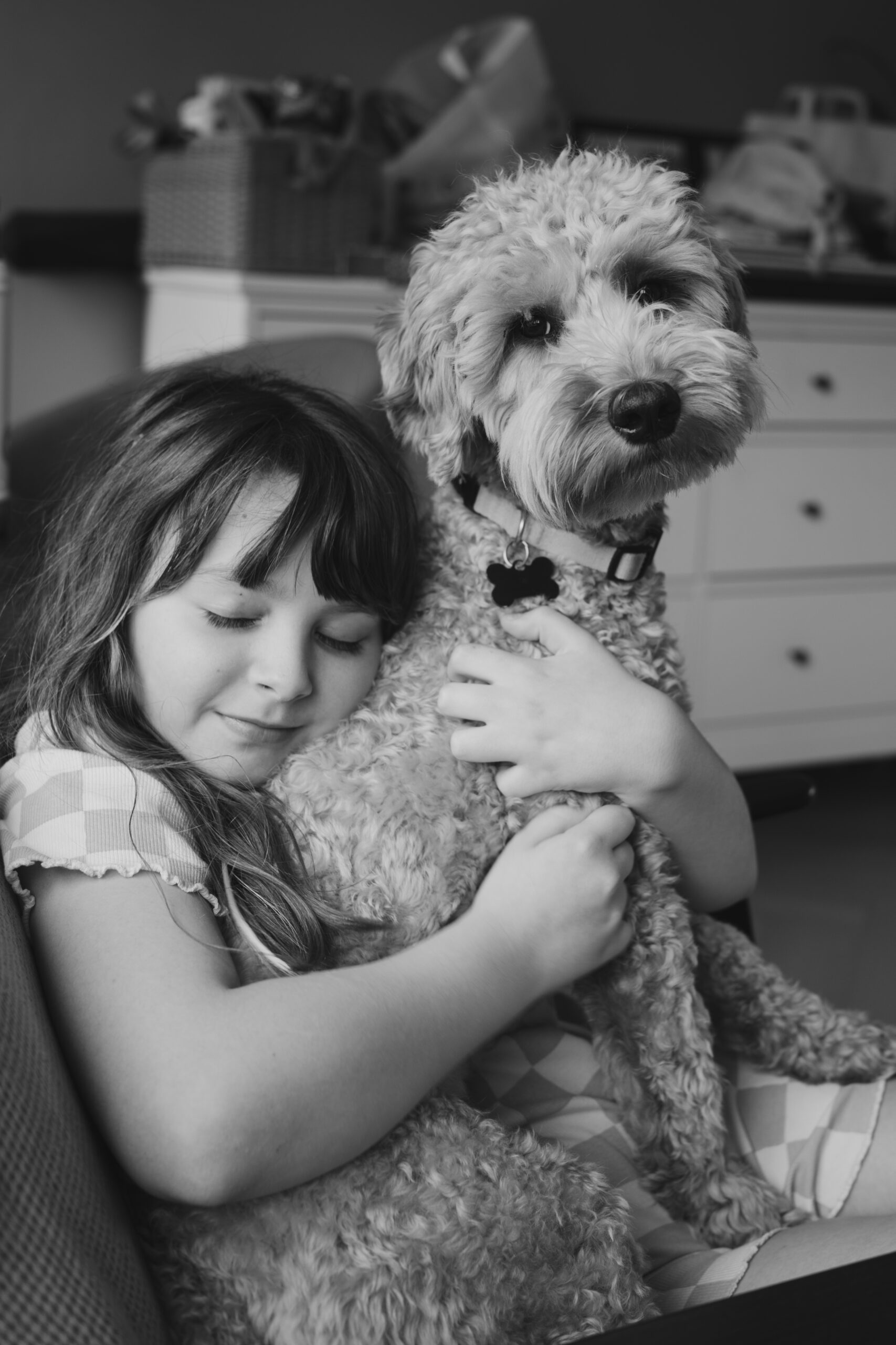 A girl with a dog - photography course in English in Haarlem